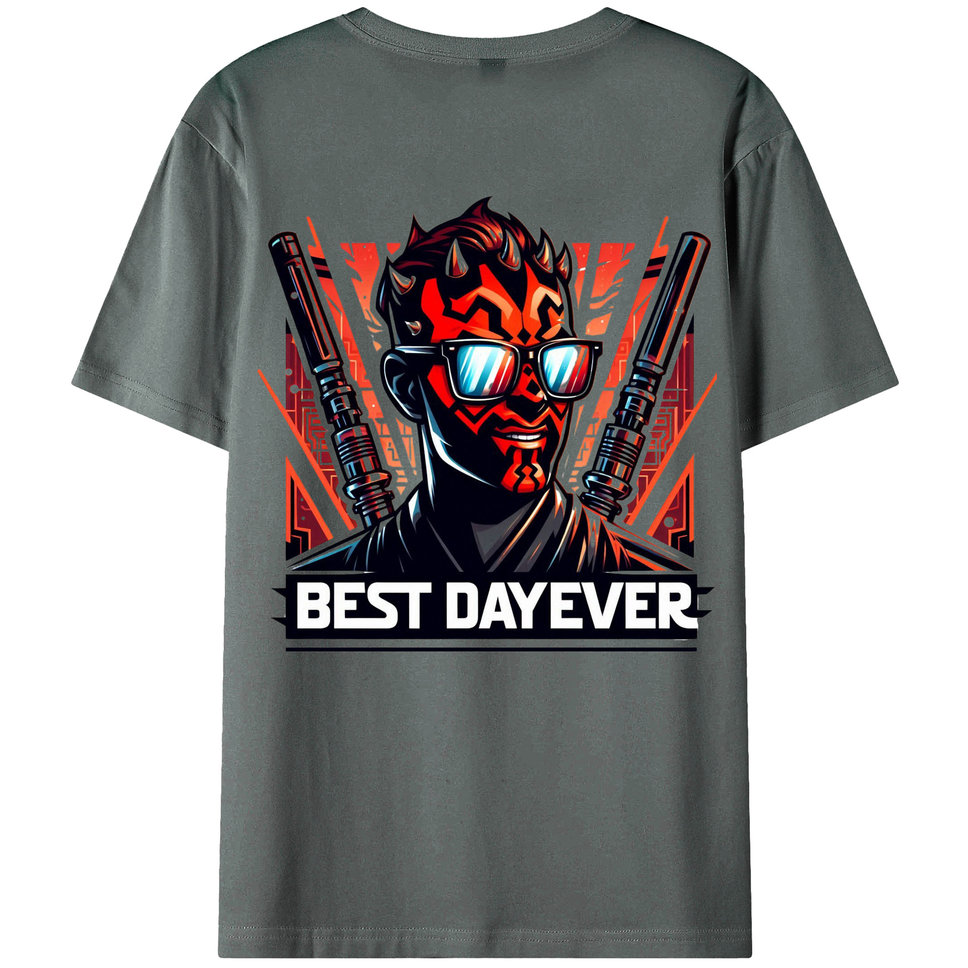 （画像用） スター・ウォーズ Star Wars 綿100％ メンズ半袖Tシャツ（バックプリント） 通気性